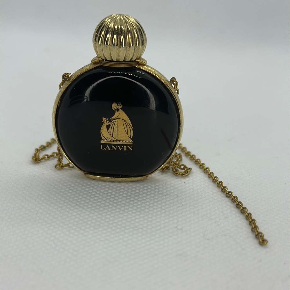 Rare 80’s Vintage Lanvin Arpege Perfume Bottle Necklace